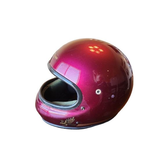 VINTAGE rare Arthur Fulmer DOT Phoenix Snell 80 riding motorcycle full face maro - Picture 1 of 5